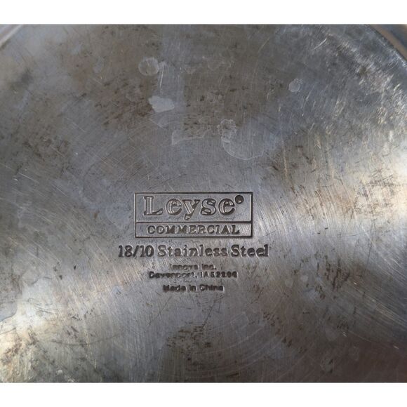 Leyse Commercial 10" Frying Pan – 18/10 Stainless Steel Lincoln Metalspin Used - Picture 3 of 3
